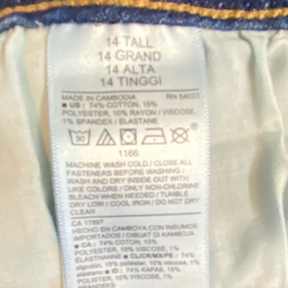 OLD NAVY Women's size 14 Tall Super skinny high rise medium wash denim jeans - Picture 7 of 7